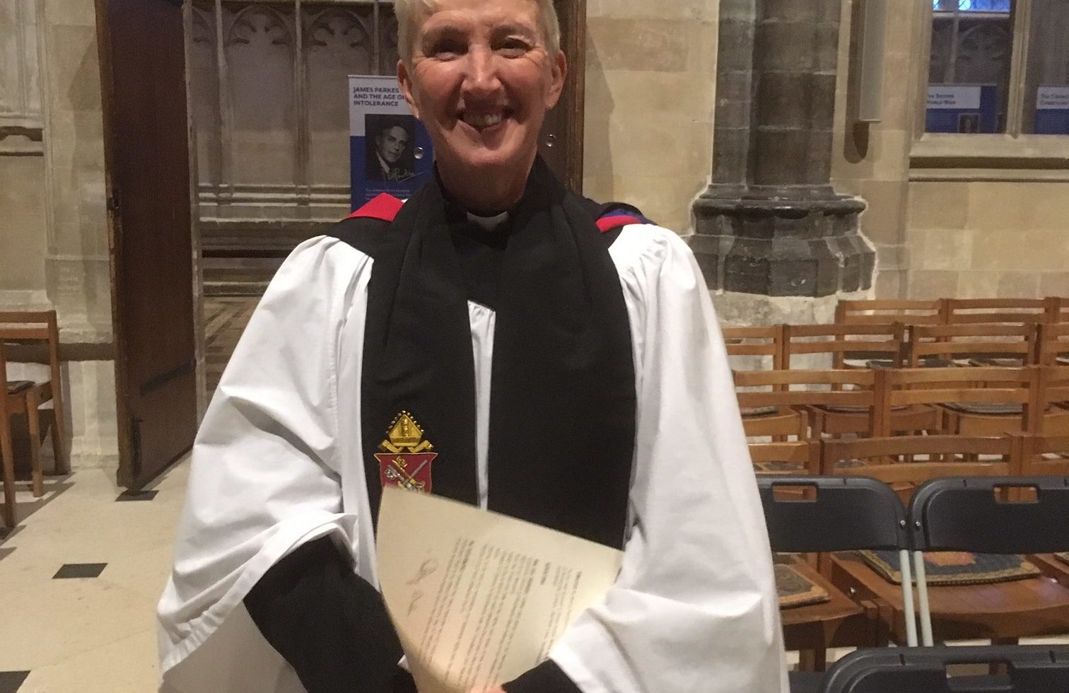 Revd. Dr. Canon Erica Roberts! Installed and ready to go!