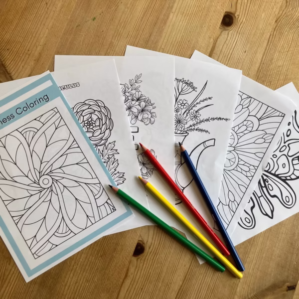 Mindfulness Colouring and pencils